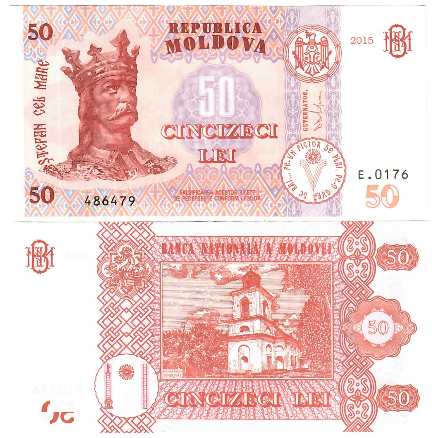 Moldova 50 Lei 2015 UNC – Davenport-Banknotes-and-Coins