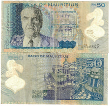 Load image into Gallery viewer, Mauritius 50 Rupees 2013 G/VG
