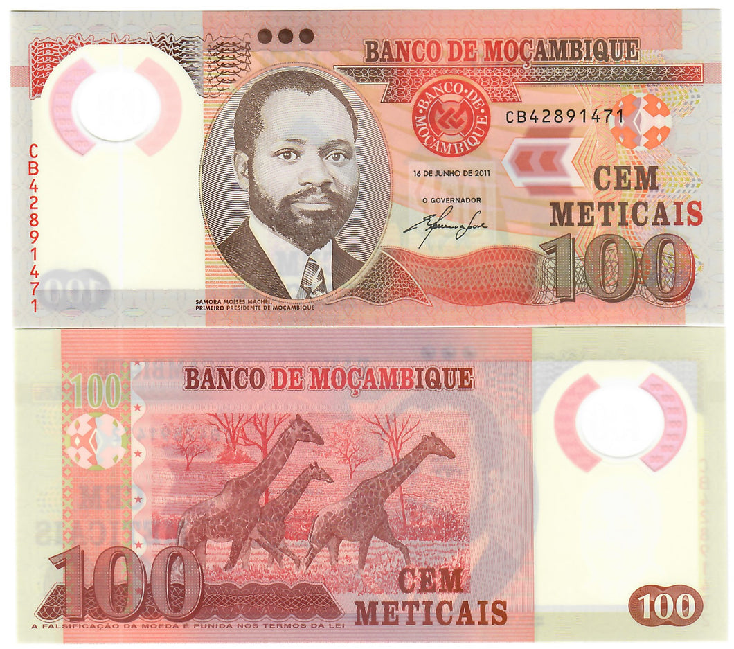 Mozambique 100 Meticais 2011 UNC