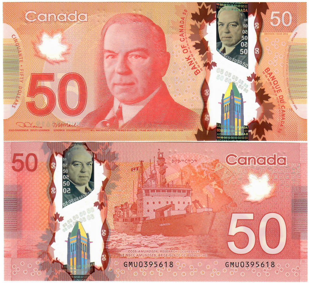 Canada 50 Dollars 2012 (2021) aUNC 
