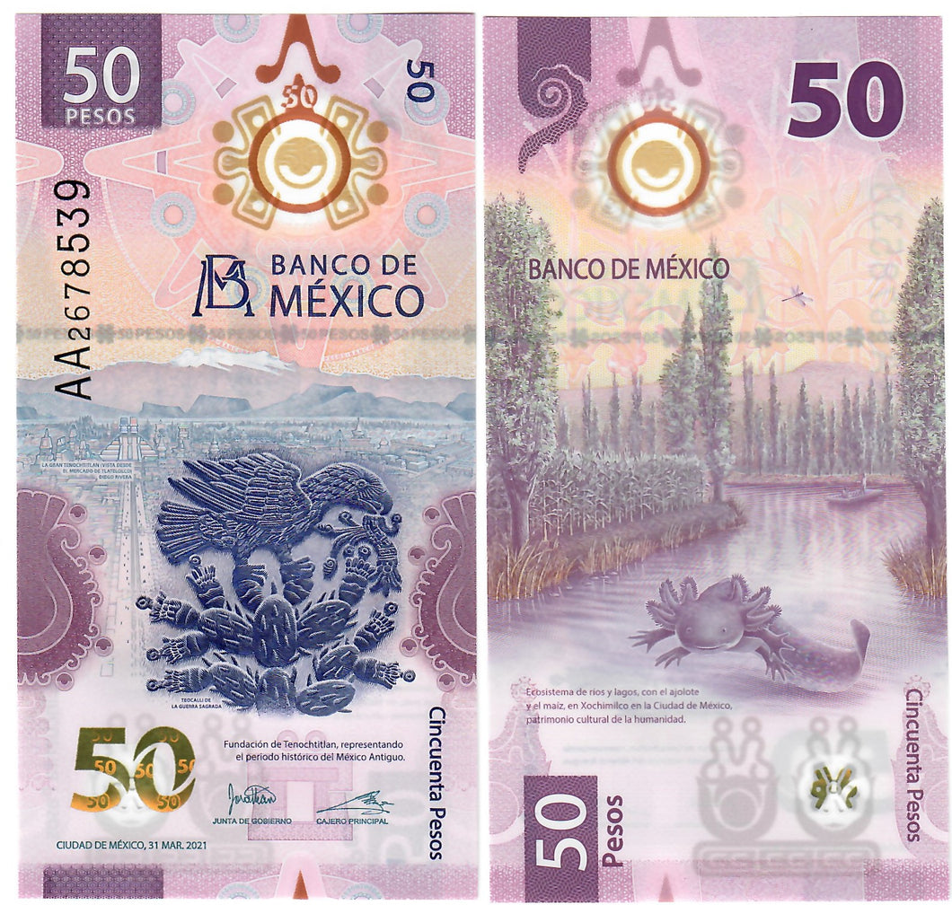 Mexico 50 Pesos 2021 UNC 