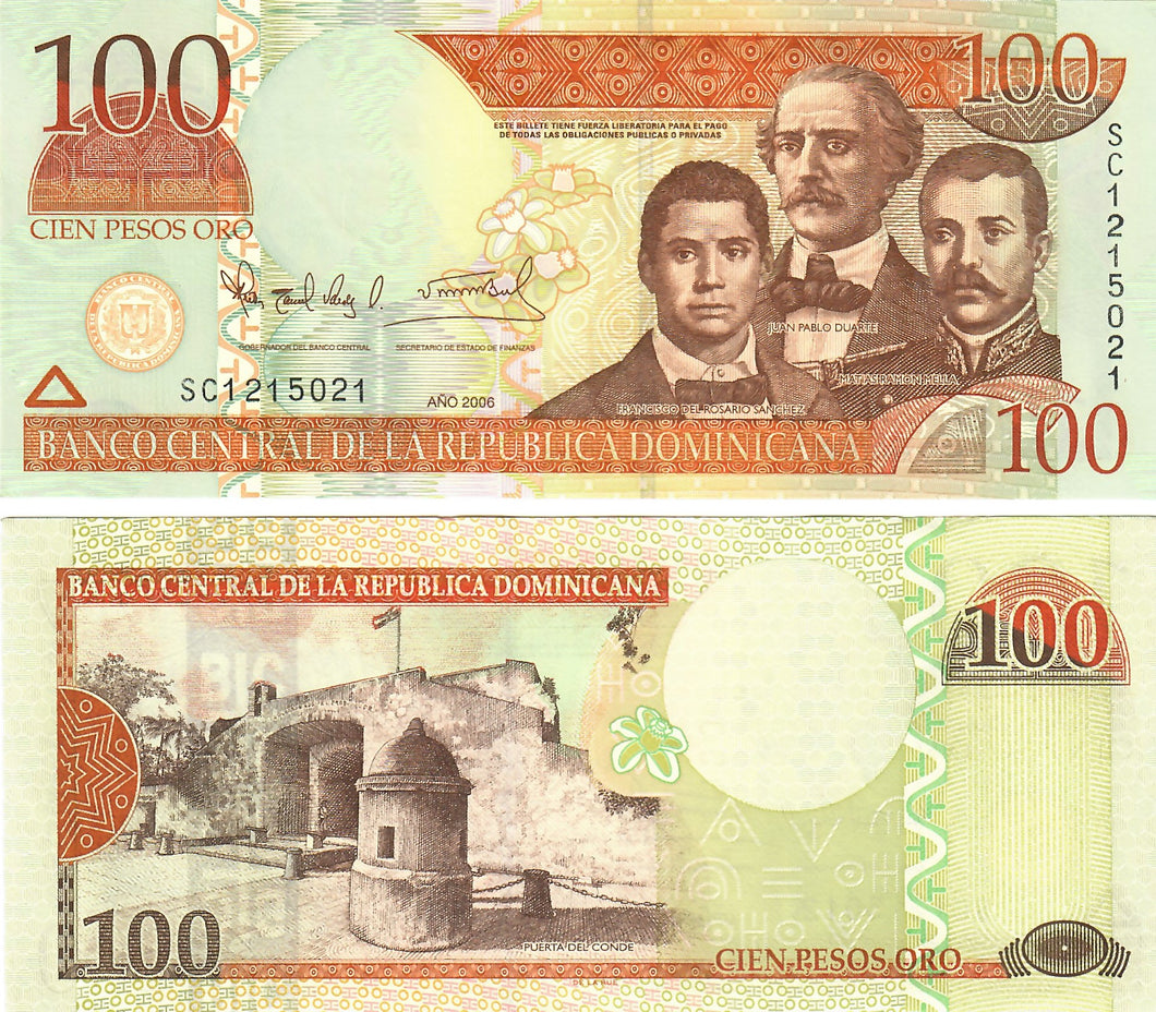Dominican Republic 100 Pesos 2006 UNC