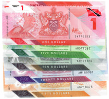 Load image into Gallery viewer, SET Trinidad &amp; Tobago 1, 5, 10, 20 &amp; 50 Dollars 2020 UNC
