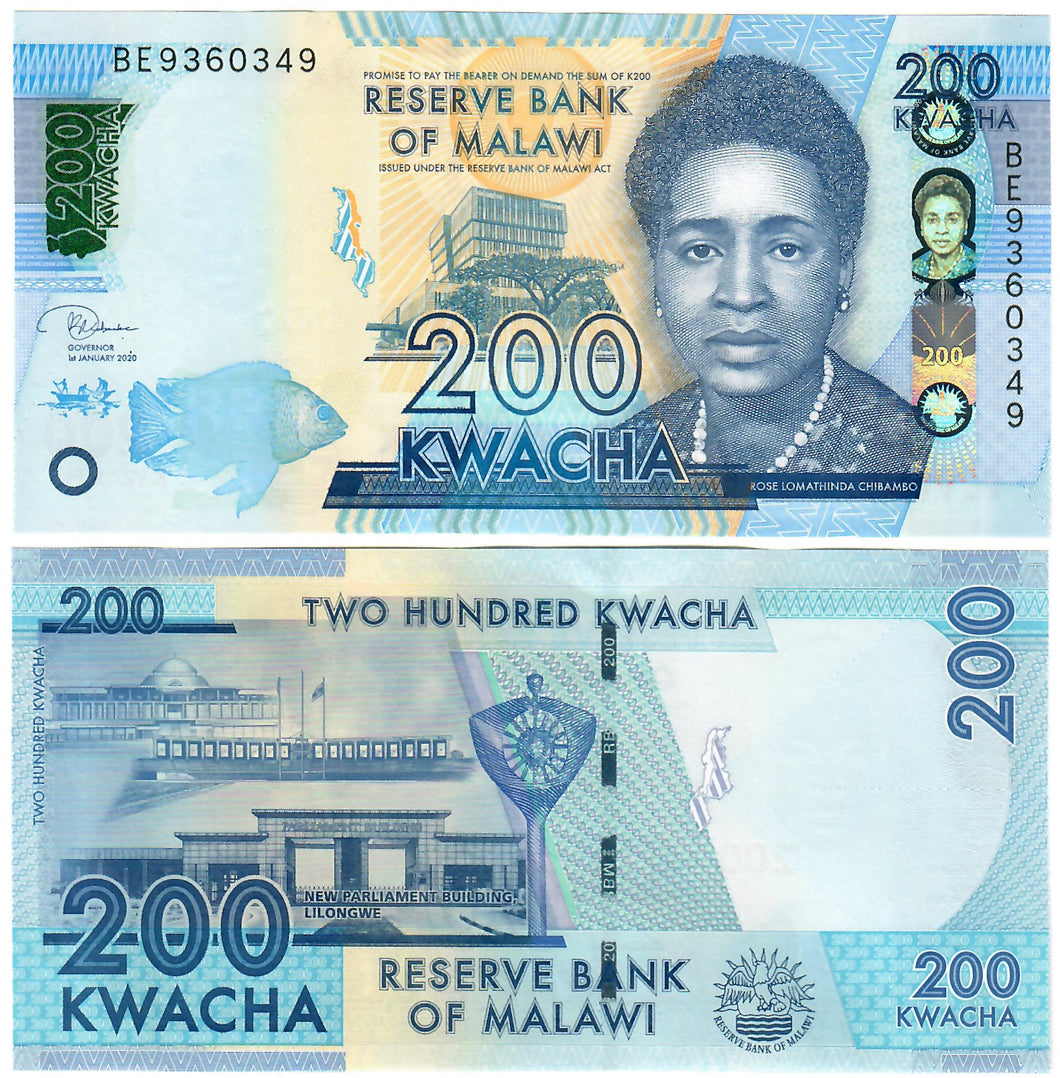 Malawi 200 Kwacha 2020 UNC
