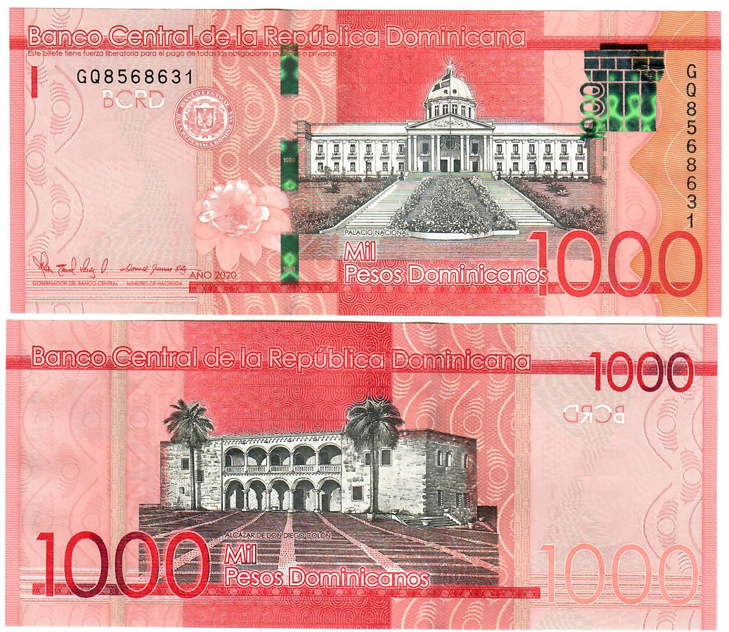Dominican Republic 1000 Pesos 2020 (2021) UNC