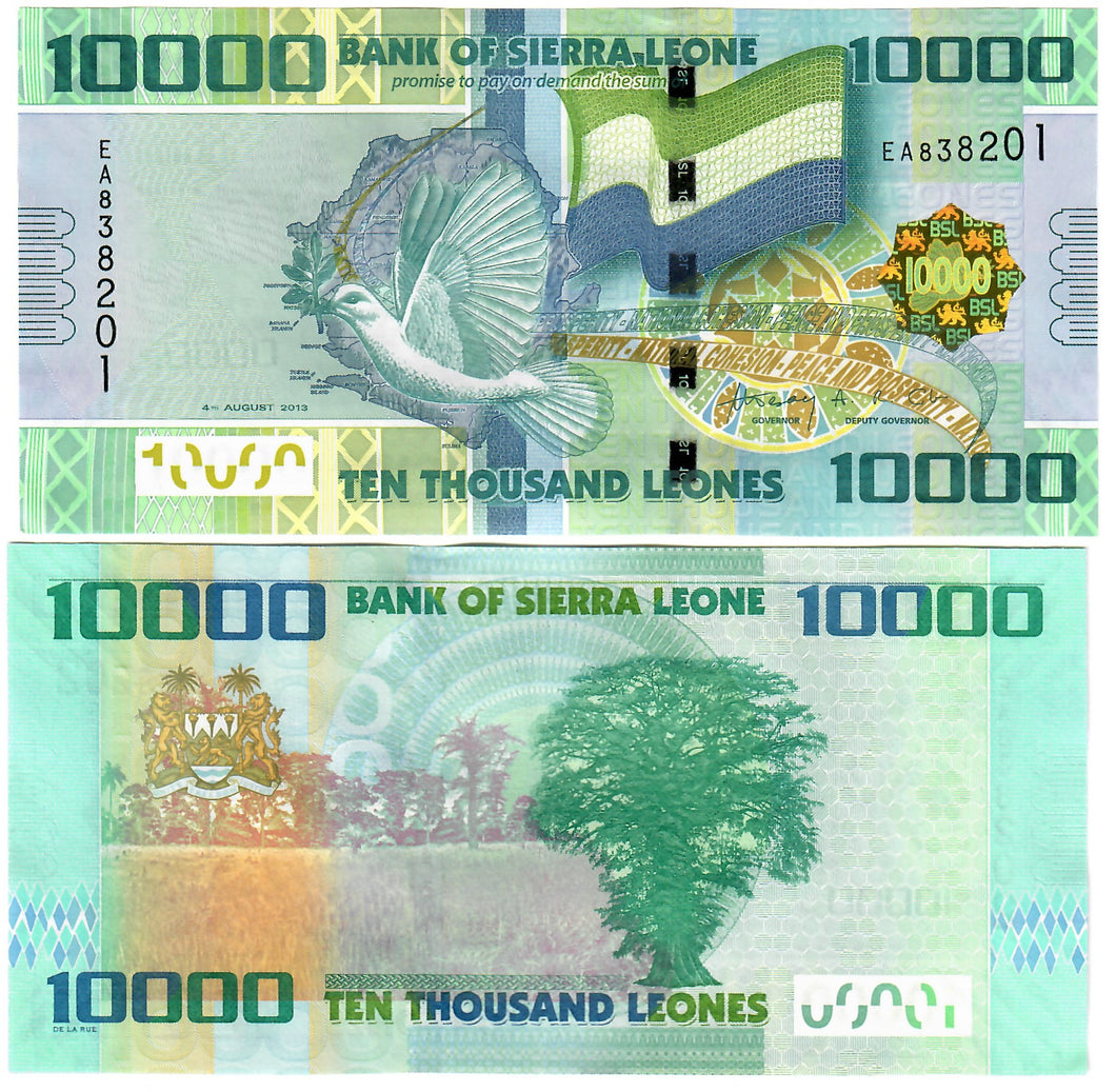 Sierra Leone 10000 Leones 2013 UNC
