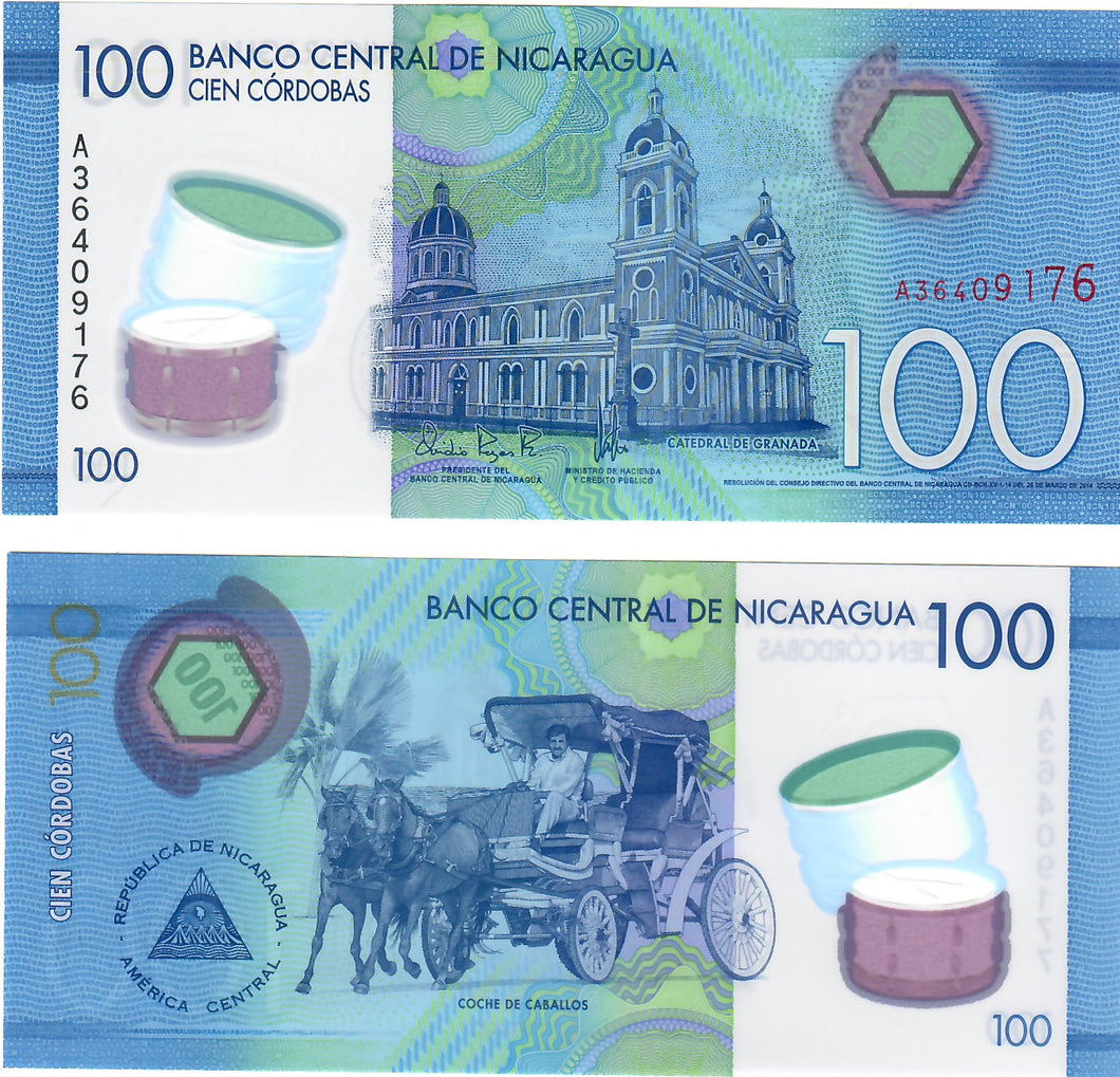 Nicaragua 100 Cordobas 2014 UNC