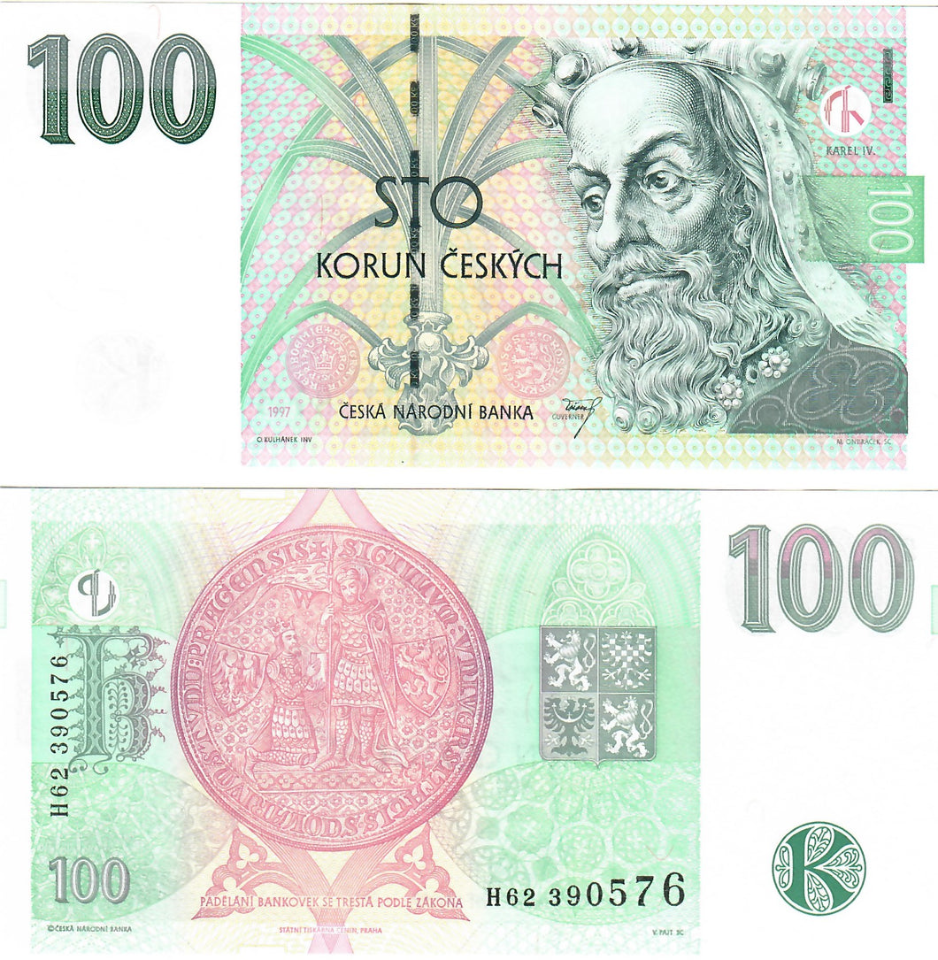 Czech Republic 100 Korun 1997 UNC