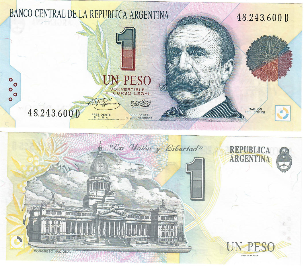 Argentina 1 Peso Convertible 1992 aUNC