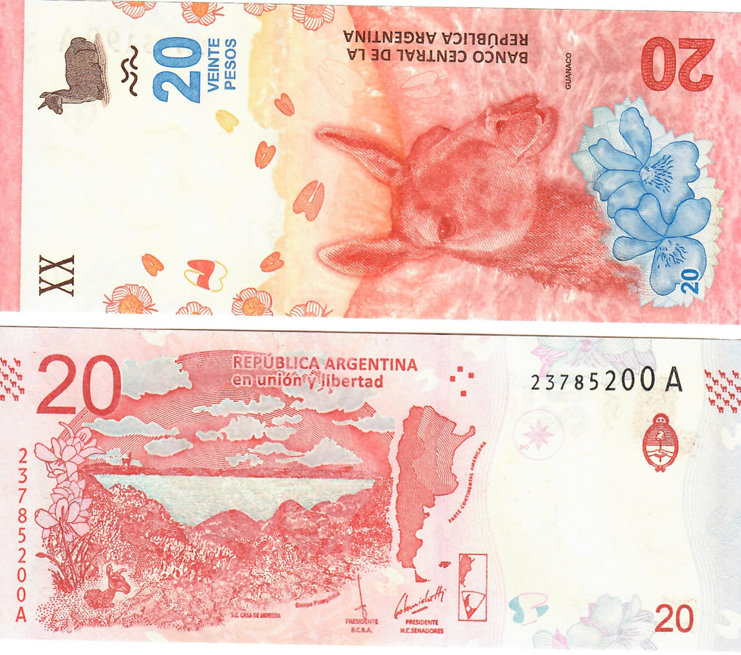 Argentina 20 Pesos 2017 UNC