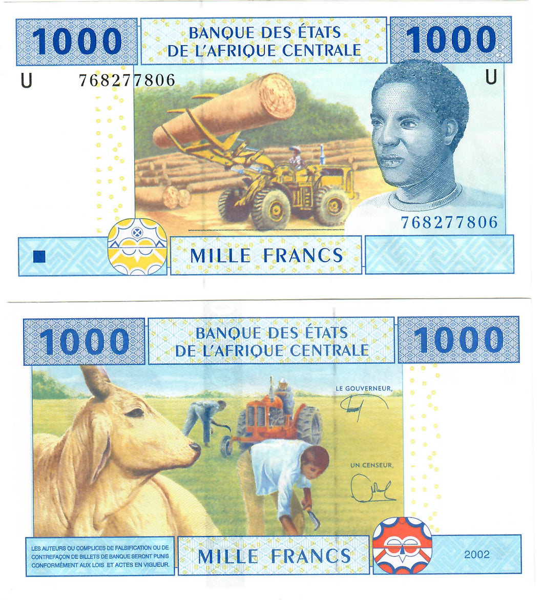 Cameroon 1000 Francs 2017 UNC Francs CFA Central African States