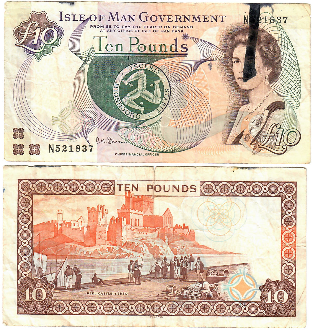Isle of Man 10 Pounds 1990 (2002-2013) G 
