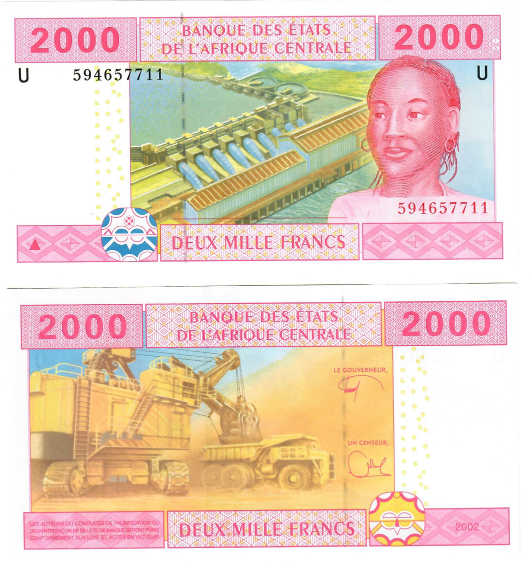 Cameroon 2000 Francs 2017 UNC Francs CFA Central African States