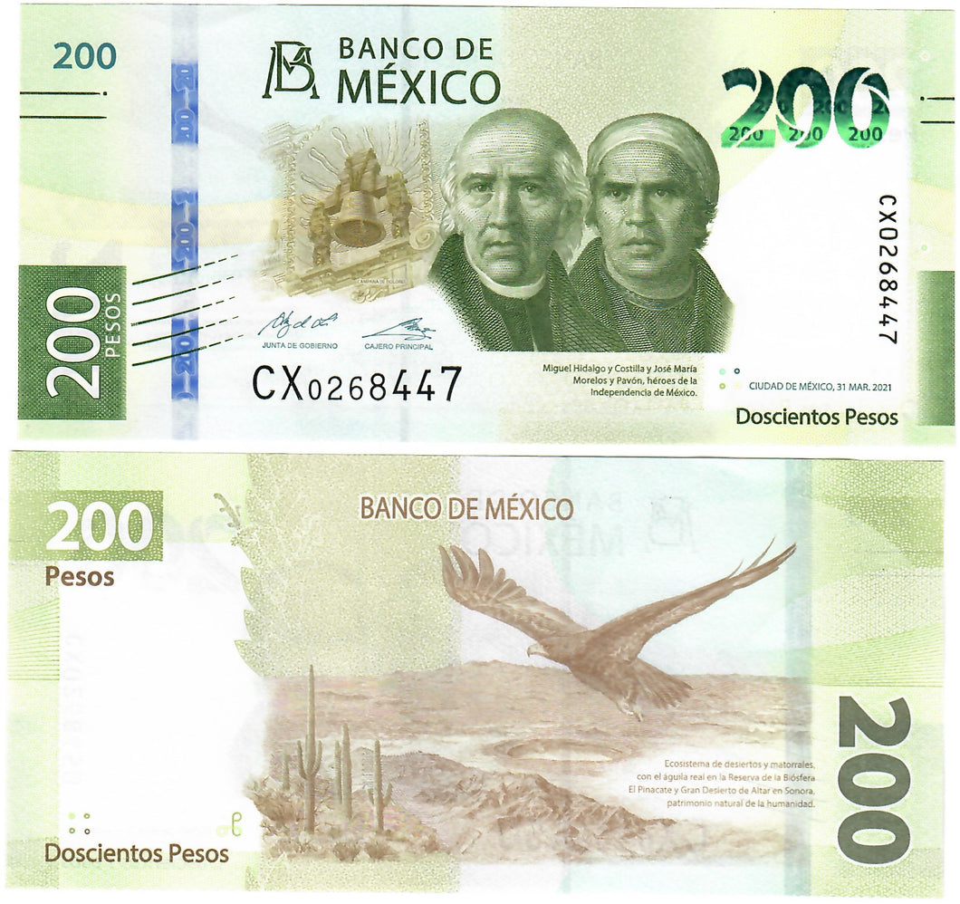 Mexico 200 Pesos 2021 UNC