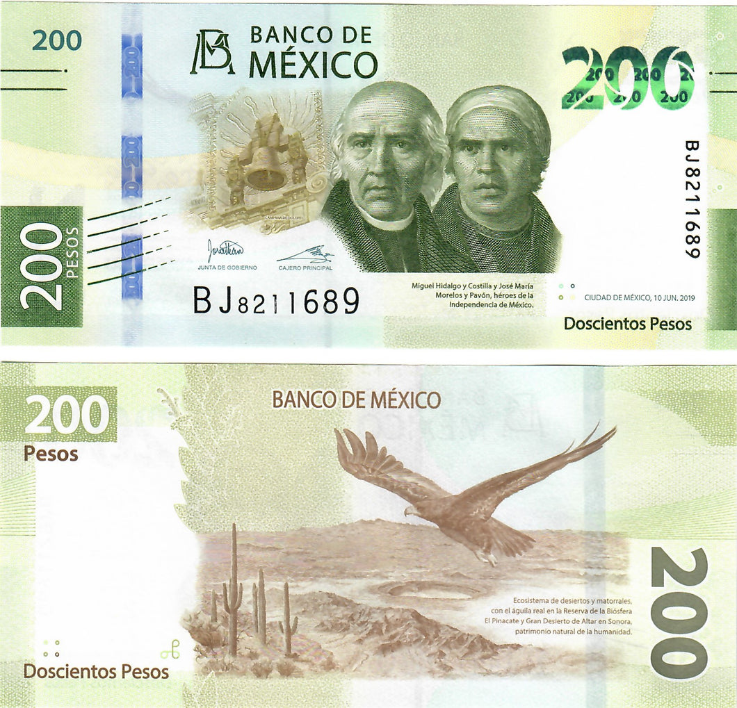 Mexico 200 Pesos 2019 UNC