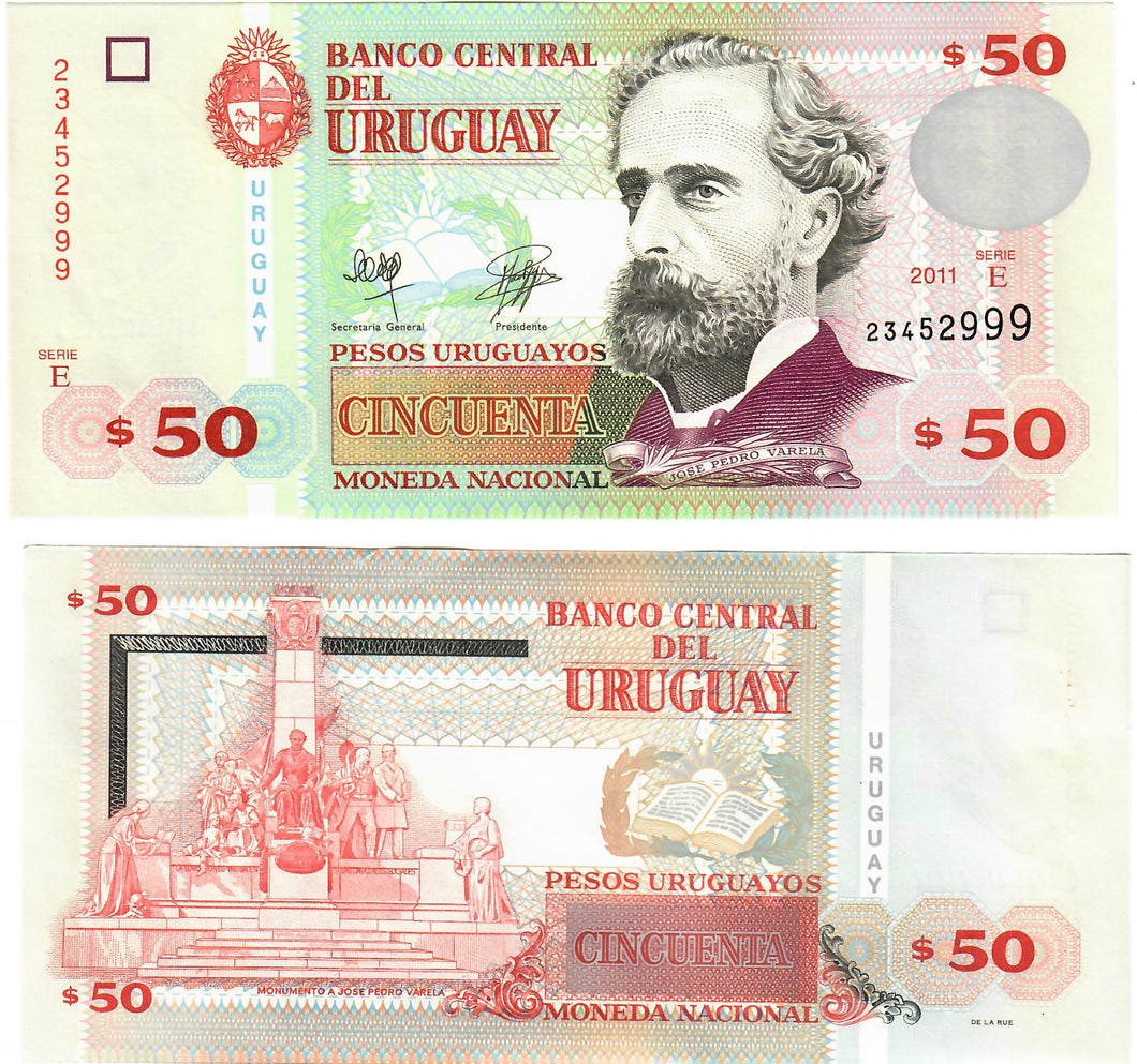 Uruguay 50 Pesos 2011 UNC