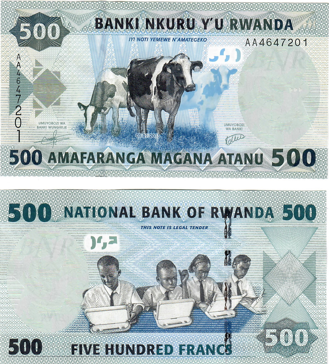 Rwanda 500 Francs 2013 UNC