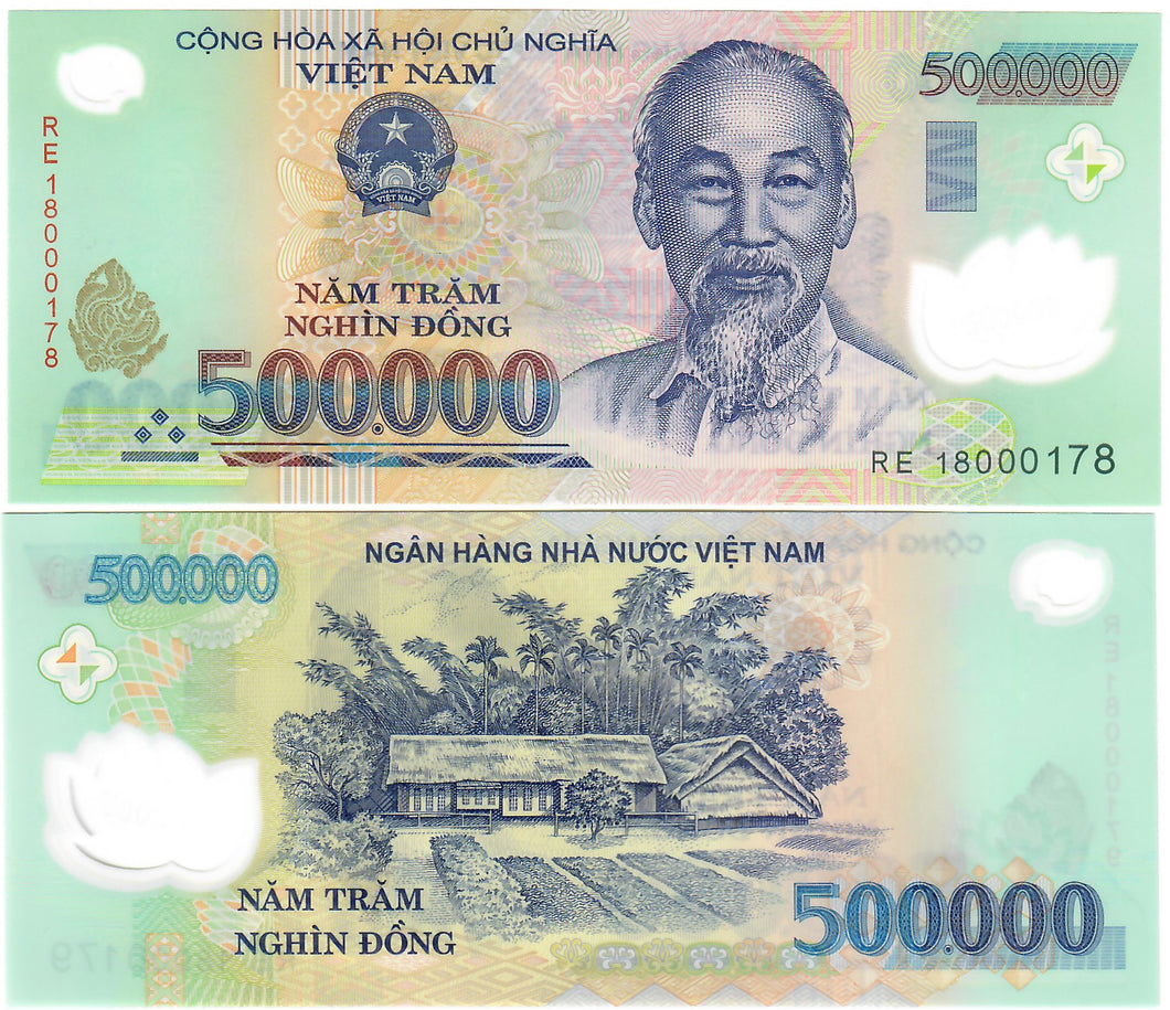 Vietnam 500,000 Dong 2018 UNC LOW NUMBER
