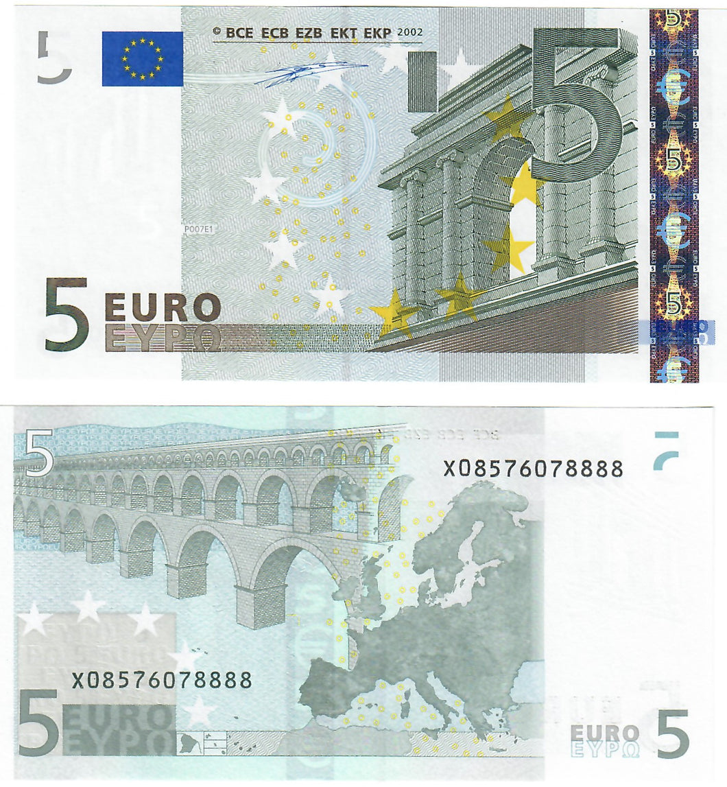 European Union 5 Euros 2002 UNC Germany 