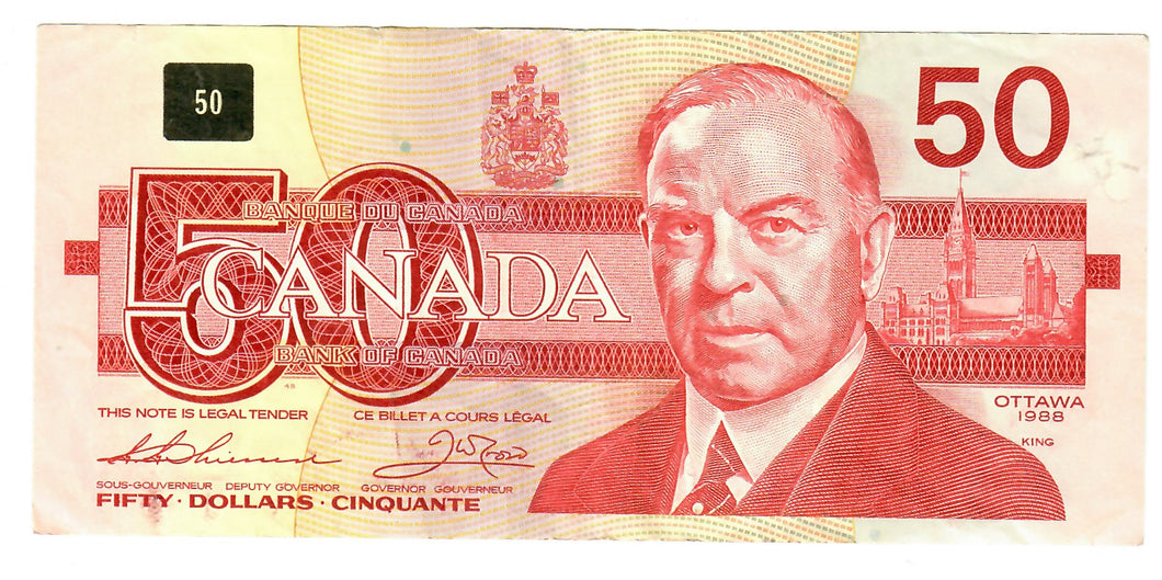 Canada 50 Dollars 1988 VF 