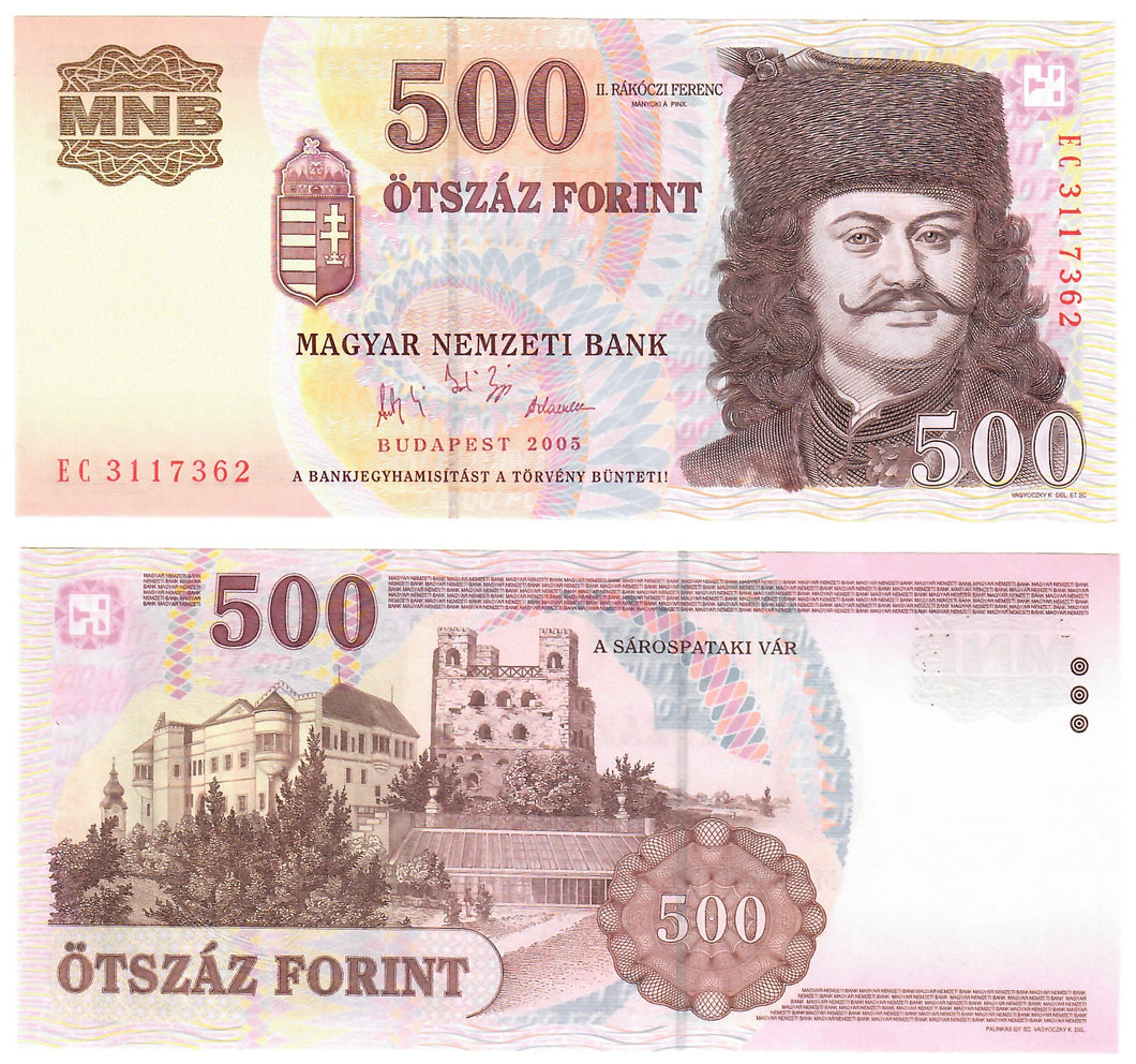 Hungary 500 Forint 2005 UNC