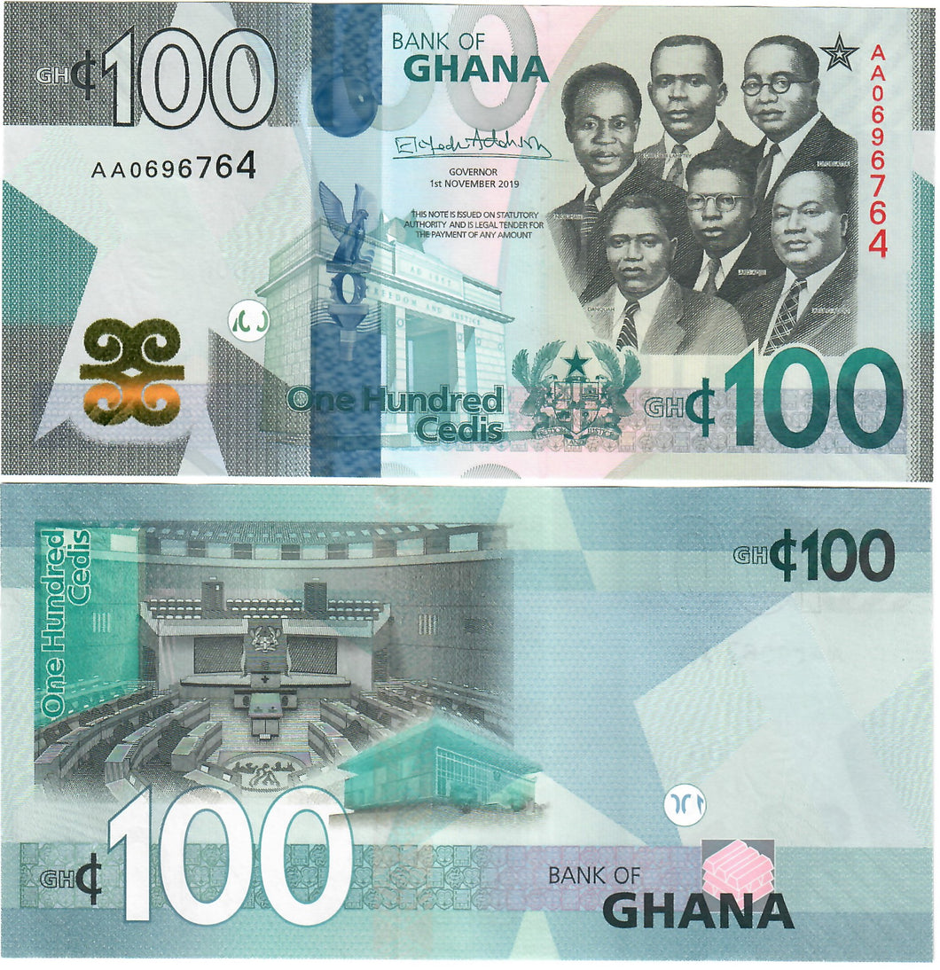 Ghana 100 Cedis 2019 UNC