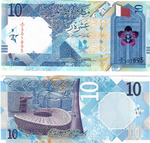 Load image into Gallery viewer, Qatar 10x 10 Riyals 2020 UNC
