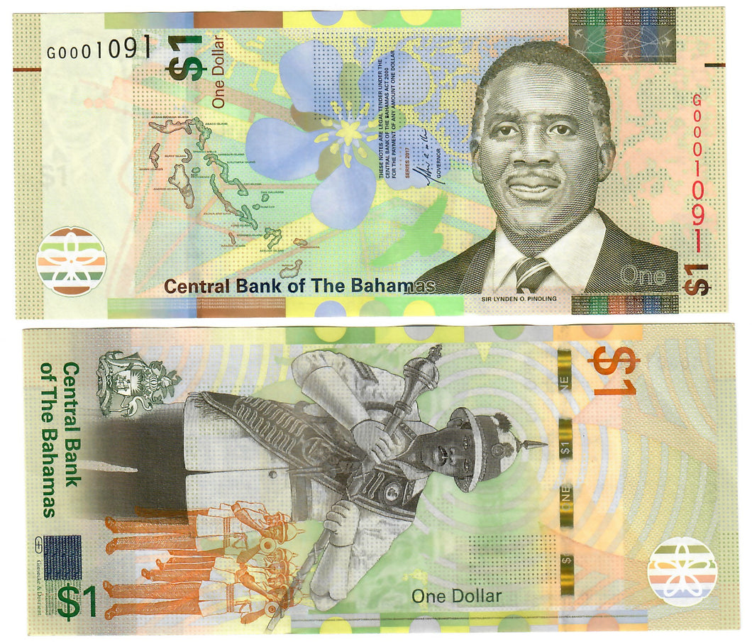 Bahamas 1 Dollar 2017 EF 