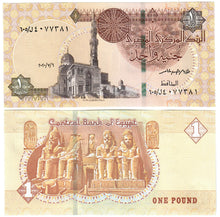 Load image into Gallery viewer, Egypt 100x 1 Pound 2020 UNC mint BUNDLE
