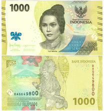 Load image into Gallery viewer, Indonesia 100x 1000 Rupiah 2022 UNC FULL BUNDLE
