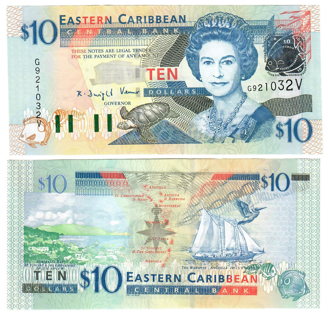 East Caribbean States 10 Dollars 2003 