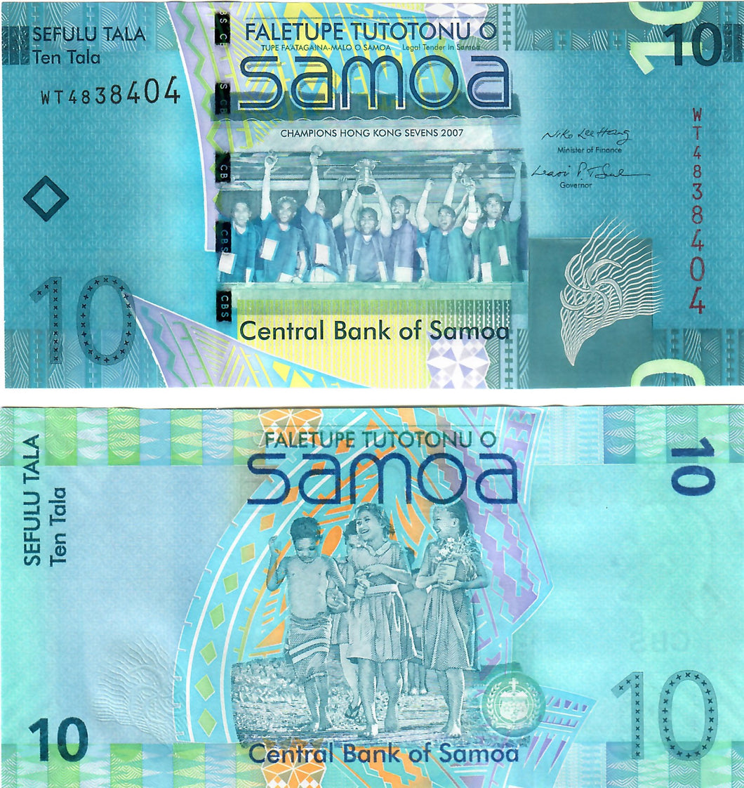 Samoa 10 Tala 2008 UNC