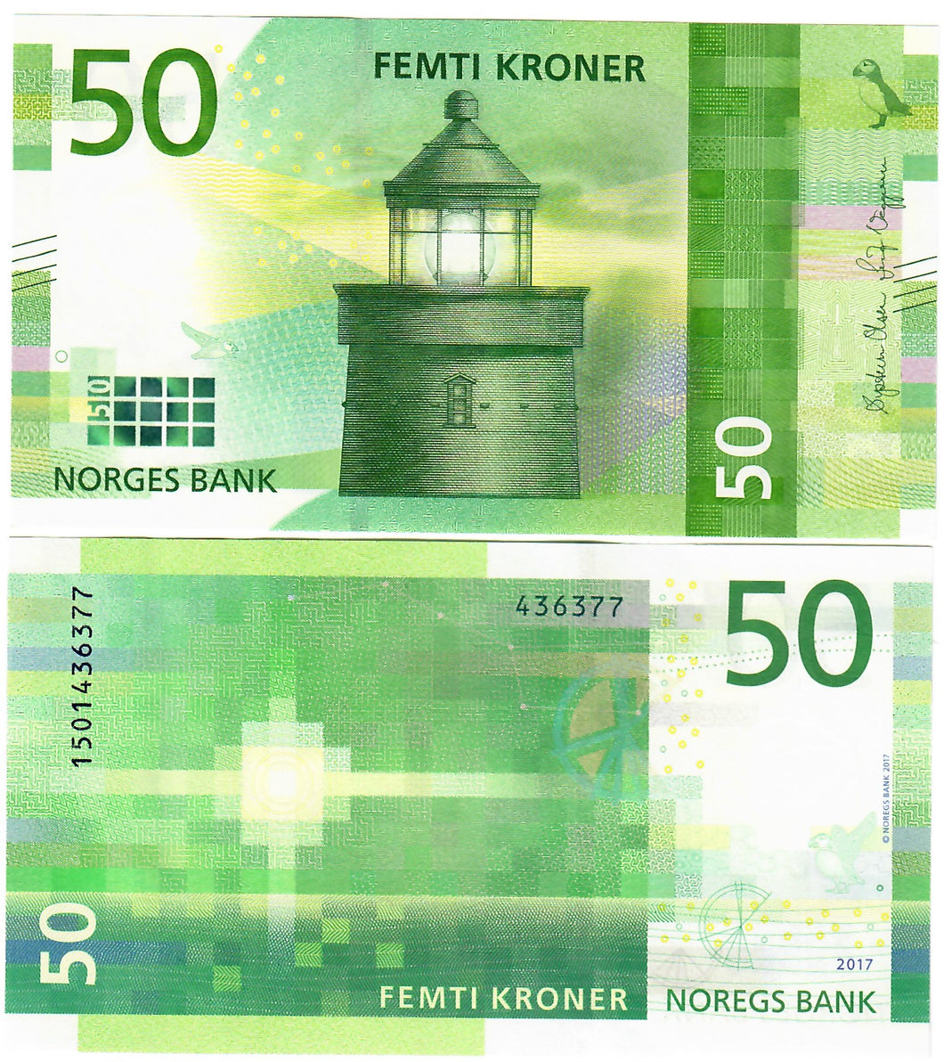 Norway 50 Kroner 2017 UNC