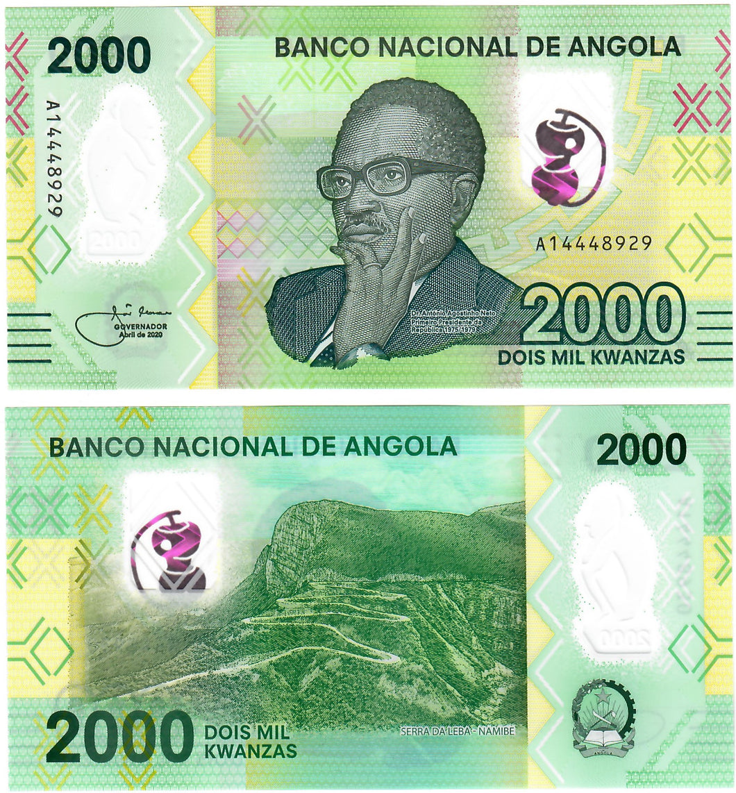 Angola 2000 Kwanzas 2020 UNC