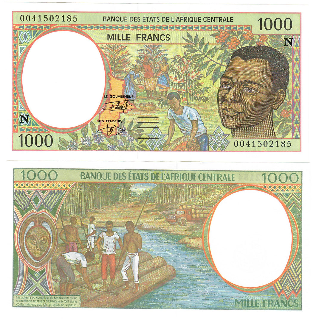 Equatorial Guinea 1000 Francs CFA 2000 (N) UNC Central African States