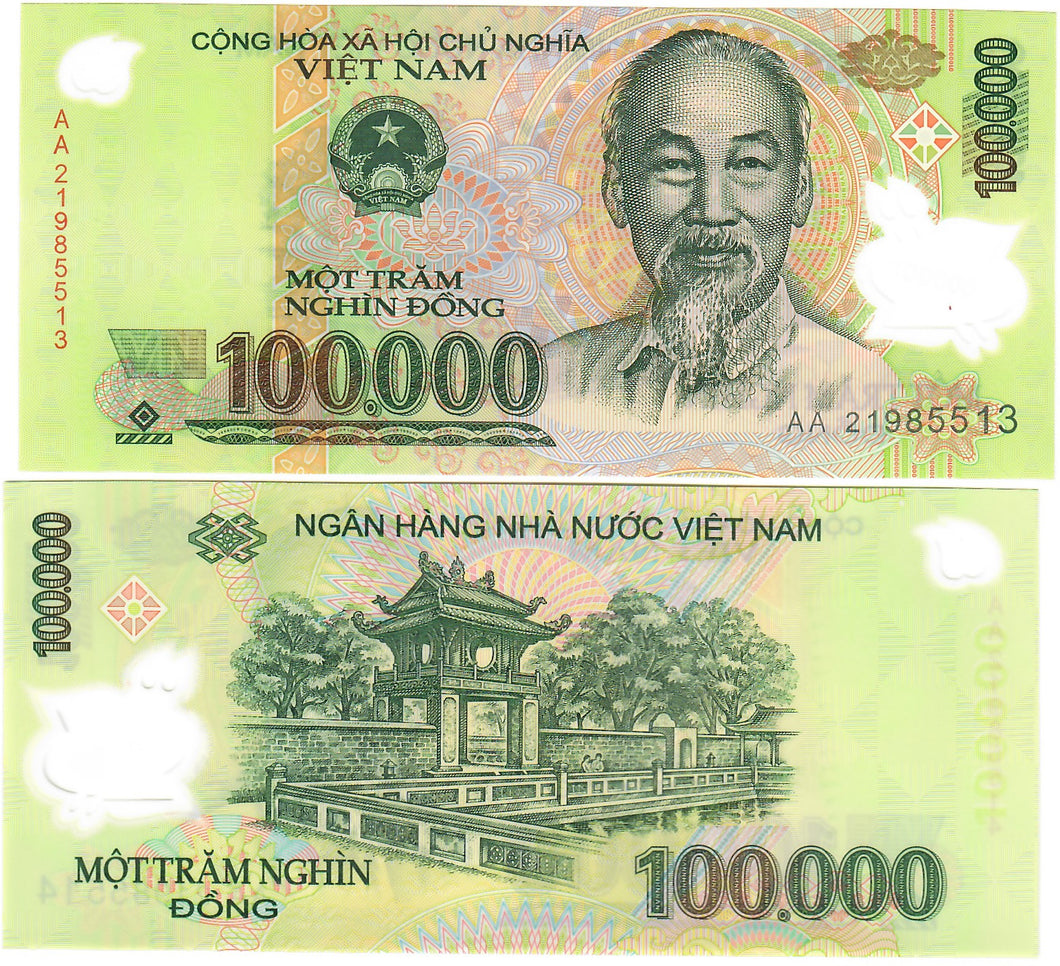 Vietnam 100000 Dong 2021 UNC