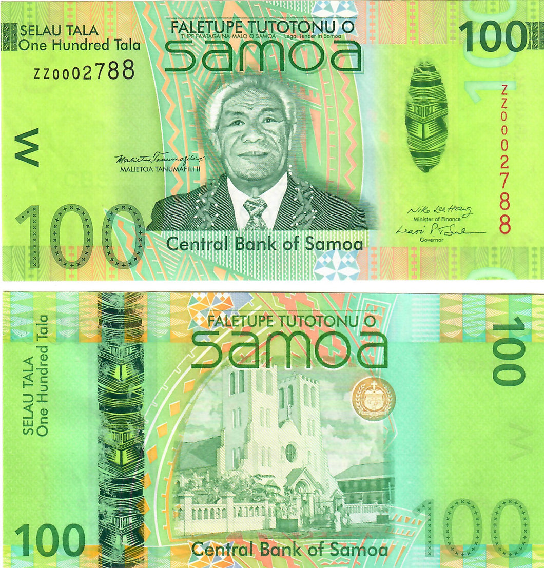 Samoa 100 Tala 2008 UNC 