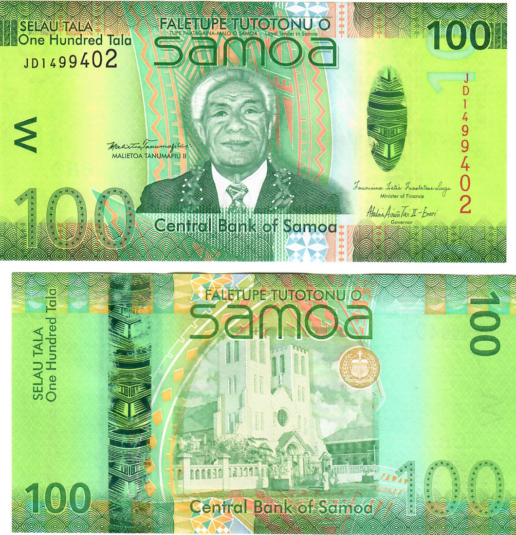 Samoa 100 Tala 2012 UNC
