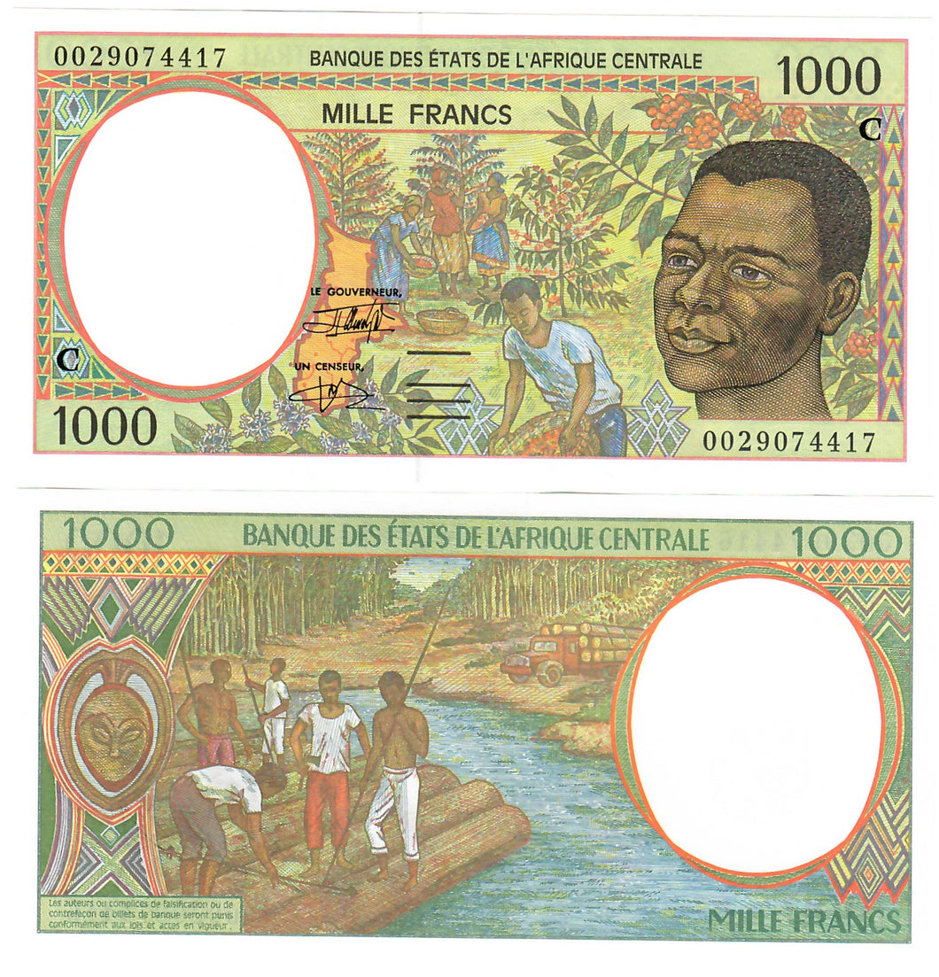Congo 1000 Francs CFA 2000 (C) UNC Central African States