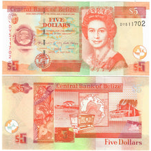Load image into Gallery viewer, Belize 10x 5 Dollars 2020 UNC
