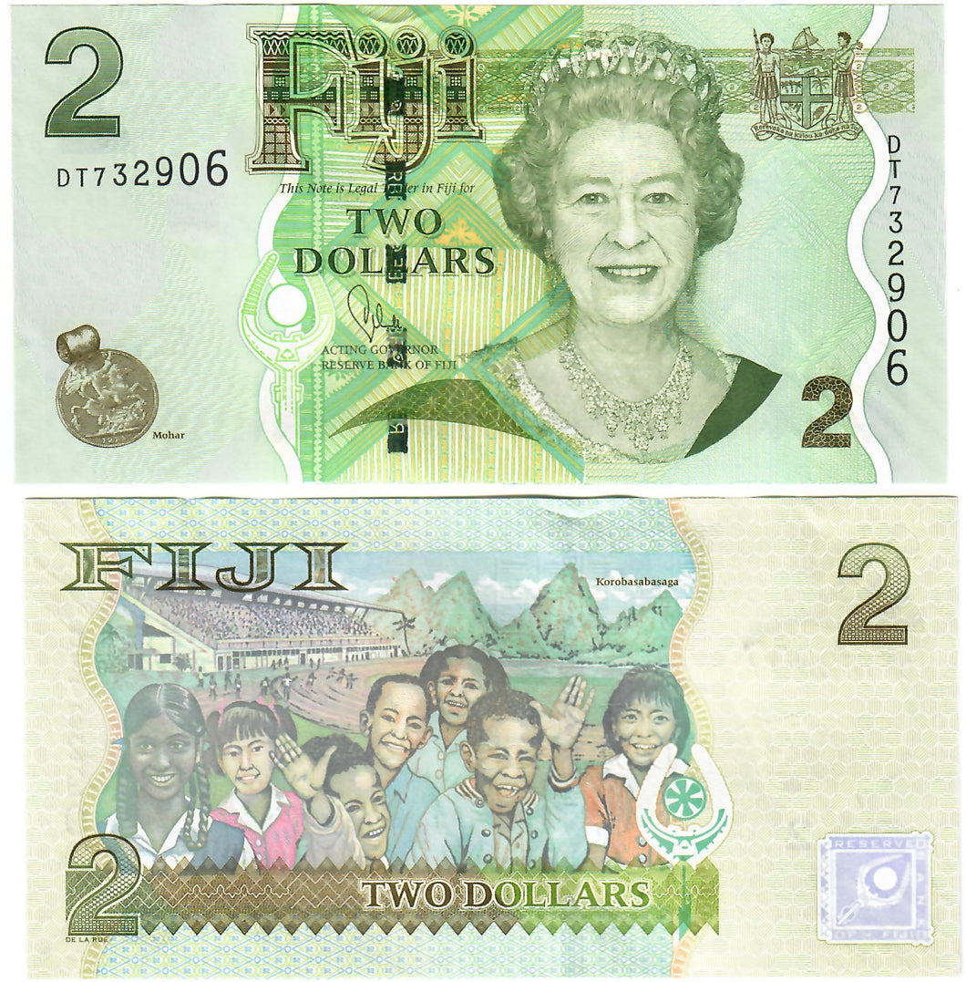 Fiji 2 Dollars 2007 (2011) UNC