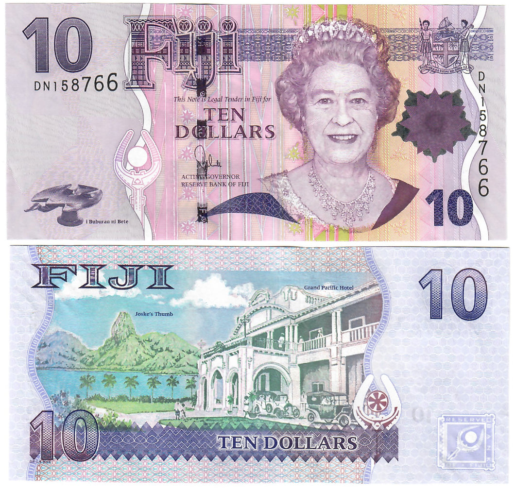 Fiji 10 Dollars 2007 (2011) UNC