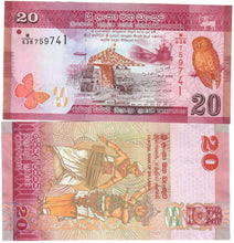 Load image into Gallery viewer, Sri Lanka 10x 20 Rupees 2020 UNC
