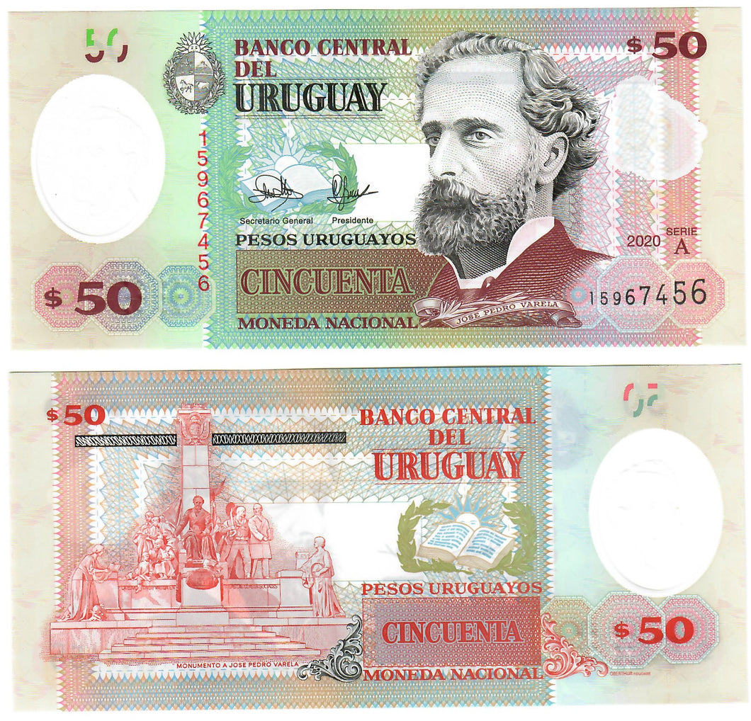 Uruguay 50 Pesos 2020 UNC