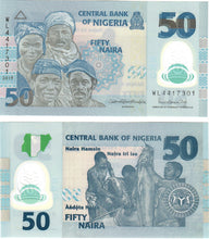 Load image into Gallery viewer, Nigeria 10x 50 Naira 2019 UNC

