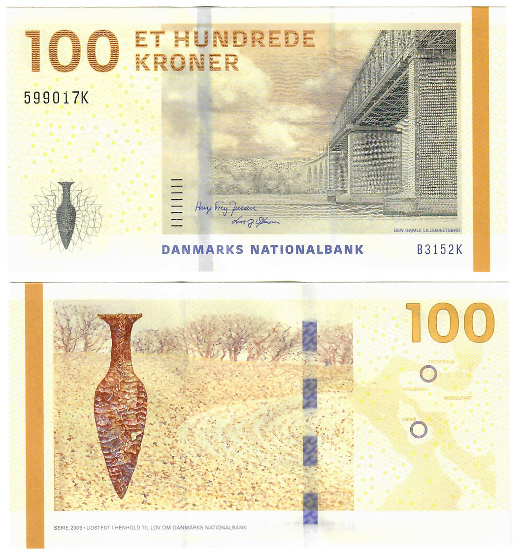 Denmark 100 Kroner 2009 (2015) UNC Jensen/Sorensen