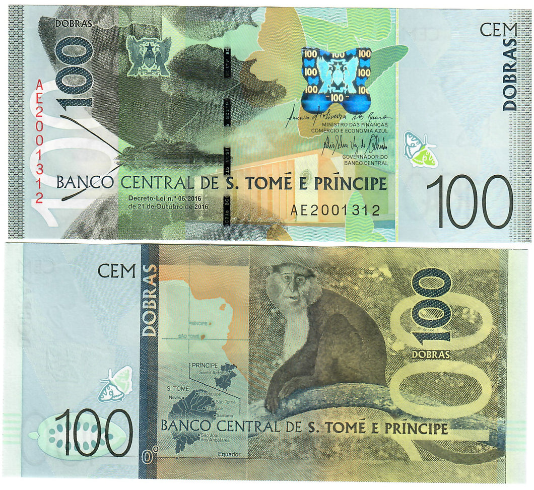 St Thomas & Prince (Sao Tome) 100 Dobras 2016 (2017) UNC