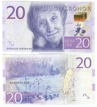 Load image into Gallery viewer, Sweden 20 Kronor 2015 UNC Gernandt/Ingves
