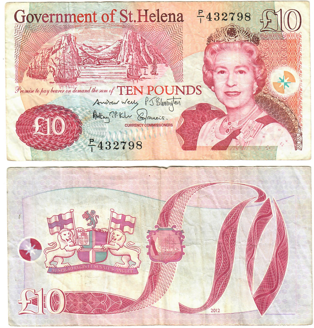 St Helena 10 Pounds 2012 F