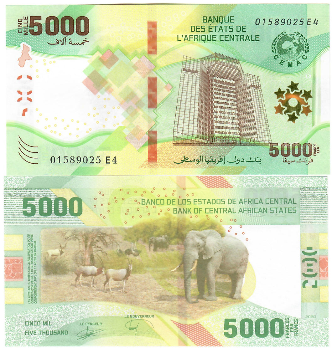Central African States 5000 Francs CFA 2020 (2023) UNC